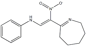 N-[2-nitro-2-(3,4,5,6-tetrahydro-2H-azepin-7-yl)vinyl]aniline 구조식 이미지