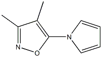 3,4-dimethyl-5-(1H-pyrrol-1-yl)isoxazole 구조식 이미지