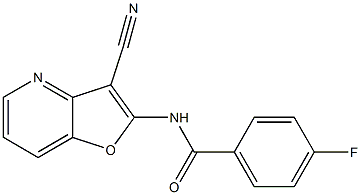 N-(3-cyanofuro[3,2-b]pyridin-2-yl)-4-fluorobenzenecarboxamide Structure