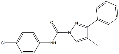 N1-(4-chlorophenyl)-4-methyl-3-phenyl-1H-pyrazole-1-carboxamide Structure