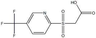 2-{[5-(trifluoromethyl)-2-pyridinyl]sulfonyl}acetic acid Structure