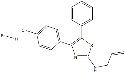 N2-allyl-4-(4-chlorophenyl)-5-phenyl-1,3-thiazol-2-amine hydrobromide 구조식 이미지