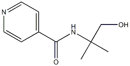 N-(2-hydroxy-1,1-dimethylethyl)isonicotinamide 구조식 이미지