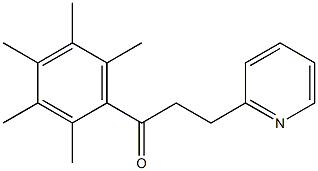1-(2,3,4,5,6-pentamethylphenyl)-3-(2-pyridyl)propan-1-one 구조식 이미지