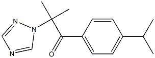 1-(4-isopropylphenyl)-2-methyl-2-(1H-1,2,4-triazol-1-yl)-1-propanone 구조식 이미지