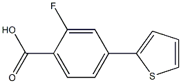 2-fluoro-4-thien-2-ylbenzoic acid Structure