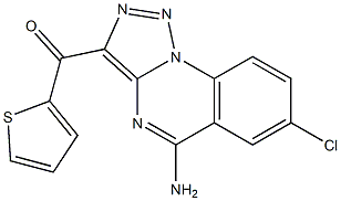 (5-amino-7-chloro[1,2,3]triazolo[1,5-a]quinazolin-3-yl)(2-thienyl)methanone Structure