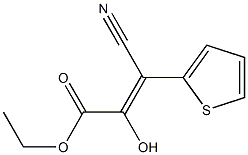 ethyl (Z)-3-cyano-2-hydroxy-3-(2-thienyl)-2-propenoate 구조식 이미지