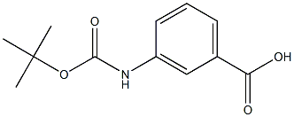 3-[(tert-butoxycarbonyl)amino]benzoic acid Structure