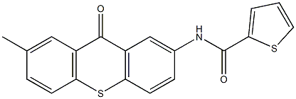 N-(7-methyl-9-oxo-9H-thioxanthen-2-yl)-2-thiophenecarboxamide Structure