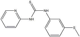 N-[3-(methylthio)phenyl]-N'-(2-pyridyl)thiourea Structure