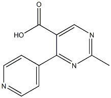 2-methyl-4-(4-pyridinyl)-5-pyrimidinecarboxylic acid Structure