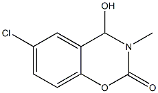 6-chloro-4-hydroxy-3-methyl-3,4-dihydro-2H-1,3-benzoxazin-2-one Structure