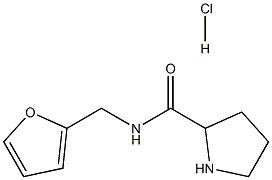 N-(2-furylmethyl)pyrrolidine-2-carboxamide hydrochloride 구조식 이미지