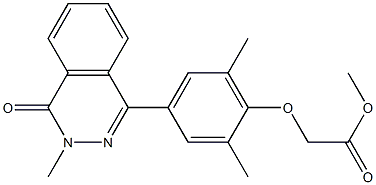 methyl 2-[2,6-dimethyl-4-(3-methyl-4-oxo-3,4-dihydrophthalazin-1-yl)phenoxy]acetate Structure