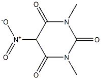 1,3-dimethyl-5-nitrohexahydropyrimidine-2,4,6-trione Structure