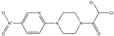 2,2-dichloro-1-[4-(5-nitro-2-pyridyl)piperazino]ethan-1-one Structure