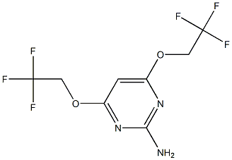 4,6-di(2,2,2-trifluoroethoxy)pyrimidin-2-amine 구조식 이미지