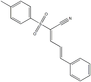 (2E,4E)-2-[(4-methylphenyl)sulfonyl]-5-phenyl-2,4-pentadienenitrile Structure