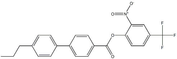 2-nitro-4-(trifluoromethyl)phenyl 4'-propyl[1,1'-biphenyl]-4-carboxylate 구조식 이미지