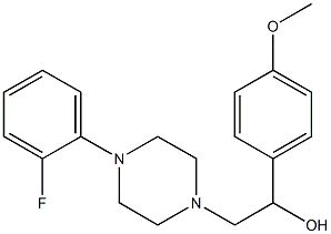 2-[4-(2-fluorophenyl)piperazino]-1-(4-methoxyphenyl)-1-ethanol Structure