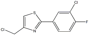 2-(3-Chloro-4-fluorophenyl)-4-(chloromethyl)thiazole Structure