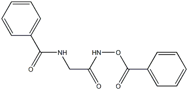 N-{2-[(benzoyloxy)amino]-2-oxoethyl}benzenecarboxamide 구조식 이미지