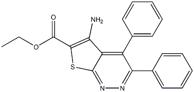 ethyl 5-amino-3,4-diphenylthieno[2,3-c]pyridazine-6-carboxylate Structure