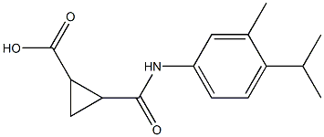 2-[(4-isopropyl-3-methylanilino)carbonyl]cyclopropanecarboxylic acid 구조식 이미지