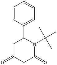 1-(tert-butyl)-6-phenyldihydro-2,4(1H,3H)-pyridinedione 구조식 이미지