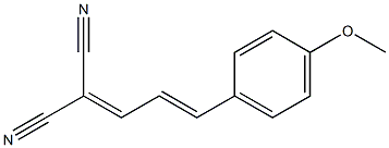 2-[(E)-3-(4-methoxyphenyl)-2-propenylidene]malononitrile Structure