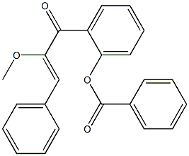 2-(2-methoxy-3-phenylacryloyl)phenyl benzoate 구조식 이미지