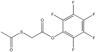 2,3,4,5,6-pentafluorophenyl 2-(acetylthio)acetate 구조식 이미지