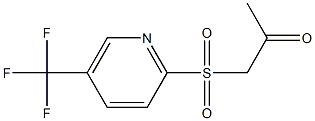 1-{[5-(trifluoromethyl)-2-pyridyl]sulfonyl}acetone 구조식 이미지