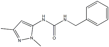N-benzyl-N'-(1,3-dimethyl-1H-pyrazol-5-yl)urea 구조식 이미지