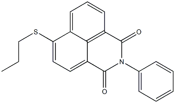 2-phenyl-6-(propylthio)-2,3-dihydro-1H-benzo[de]isoquinoline-1,3-dione 구조식 이미지