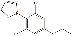 1-(2,6-dibromo-4-propylphenyl)-1H-pyrrole 구조식 이미지