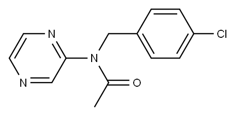 N-(4-chlorobenzyl)-N-(2-pyrazinyl)acetamide Structure