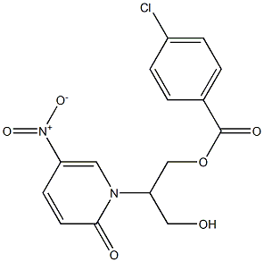 3-hydroxy-2-[5-nitro-2-oxo-1(2H)-pyridinyl]propyl 4-chlorobenzenecarboxylate Structure