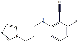 2-fluoro-6-{[3-(1H-imidazol-1-yl)propyl]amino}benzonitrile 구조식 이미지