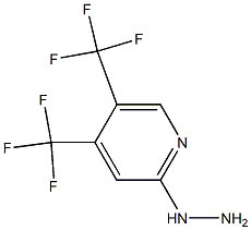 2-hydrazino-4,5-bis(trifluoromethyl)pyridine Structure