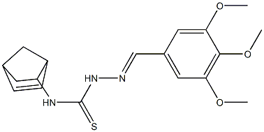 N1-bicyclo[2.2.1]hept-5-en-2-yl-2-(3,4,5-trimethoxybenzylidene)hydrazine-1-carbothioamide Structure