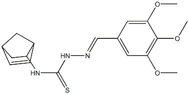 N1-bicyclo[2.2.1]hept-5-en-2-yl-2-(3,4,5-trimethoxybenzylidene)hydrazine-1-carbothioamide 구조식 이미지