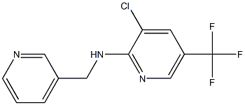 N2-(3-pyridylmethyl)-3-chloro-5-(trifluoromethyl)pyridin-2-amine 구조식 이미지