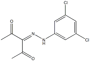 3-[2-(3,5-dichlorophenyl)hydrazono]pentane-2,4-dione Structure
