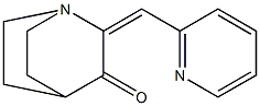 2-[(E)-2-pyridinylmethylidene]-3-quinuclidinone 구조식 이미지