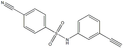 N1-(3-eth-1-ynylphenyl)-4-cyanobenzene-1-sulfonamide Structure