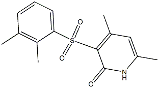 3-[(2,3-dimethylphenyl)sulfonyl]-4,6-dimethyl-2(1H)-pyridinone 구조식 이미지
