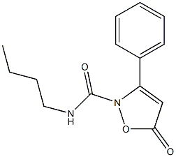 N-butyl-5-oxo-3-phenyl-2(5H)-isoxazolecarboxamide 구조식 이미지