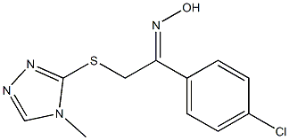 1-(4-chlorophenyl)-2-[(4-methyl-4H-1,2,4-triazol-3-yl)sulfanyl]-1-ethanone oxime Structure